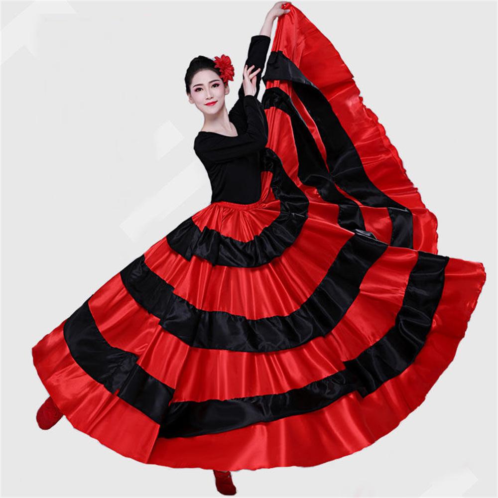 720 Grādu Sieviešu Spāņu Flamenco Svārki