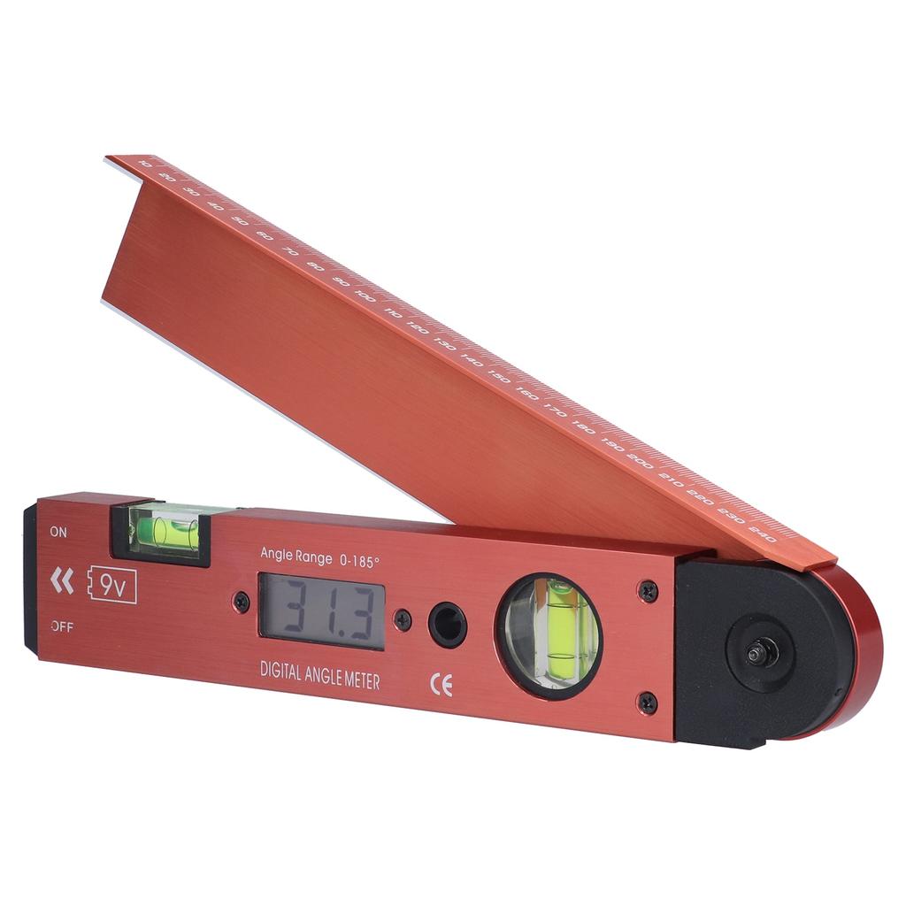 LCD Digital Protractor Inclinometer Portable Angle Finder Gauge with Level Bubble for Carpenter