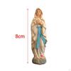 Figurine Decorative Resin Sculpture Blessed Lady Ceramic Fruit Artwork Statue for Study Room Holiday