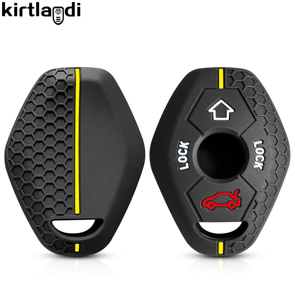 

Silicone remote car key cover Holder Key Case For Bmw E46 E39 E53 X5 X3 E83 X3 Serie 7 5 3 330i Accessories keychain