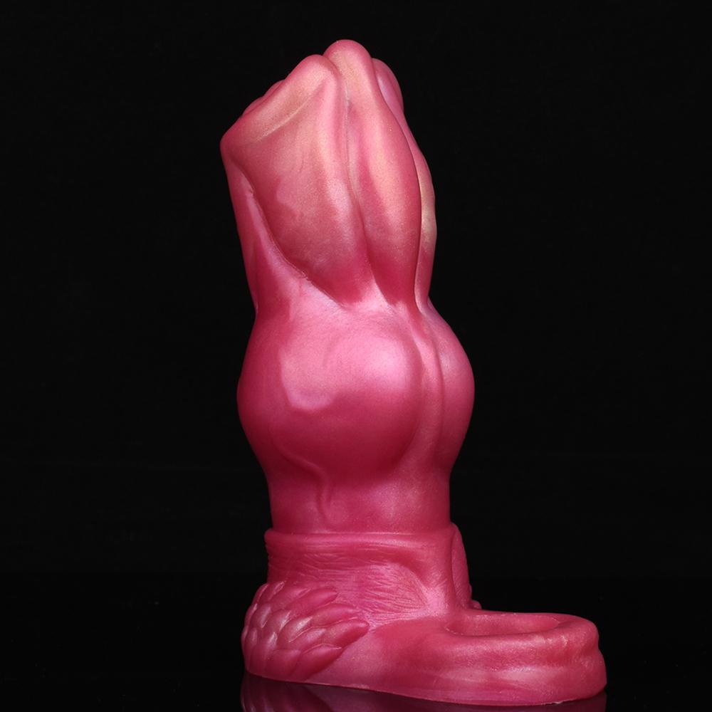 YESBUY Thick Wolf Dildo Sleeve Big Knot Penis Sheath For Men Dick Enlargement Sex Toy Delay Pleasure Time Butt Vaginal Massager
