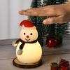 Snowman Night Light Touch Bedside Lamp 7 Colors Room Decor Nursery Desktop for Home Kitchen