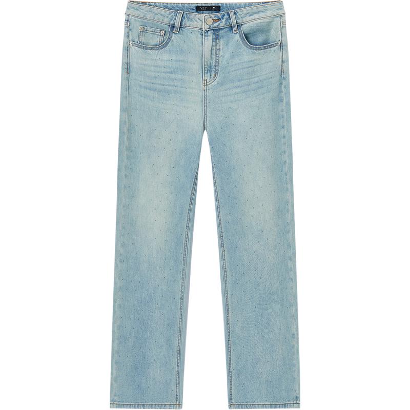 Aijutu Women s Breathable Wide-Leg Denim Jeans L