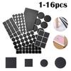 1~16pcs Self-Adhesive Anti-Slip Rubber Pads, Round/Square Chair Leg Protectors, Table Foot Cushions, Anti-Collision Furniture
