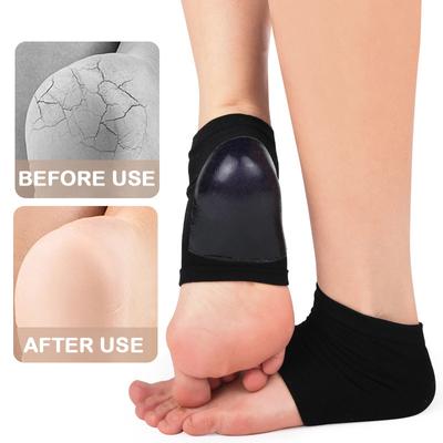 Gel-Fersensocken für Anti-Verschleiß-Schutz, feuchtigkeitsspendend, Anti-Riss-Einsätze, Hülse, Plantarfasziitis, lindern Fußdruck, Kissen