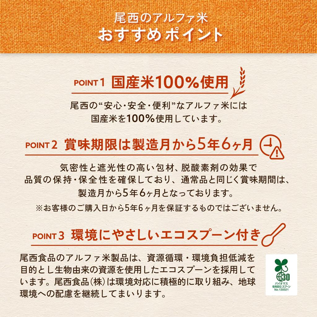 Ones Food Alpha Rice Microwave Plus Trial Set 5 Varieties 1 Bag Each Emergency Long-term Storage Food