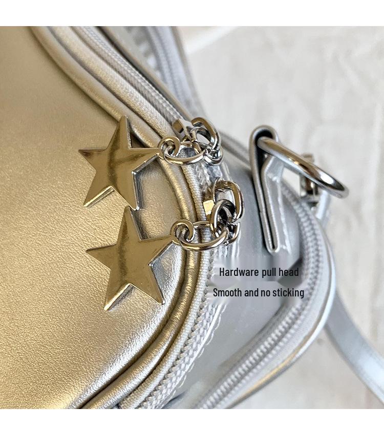 Transparente Stern-Ita-Tasche - Rucksack im koreanischen Stil mit großem Fassungsvermögen für Damen und Studenten