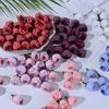 20Pcs 3cm Silk Roses Artificial Flowers Home Decor Summer Wedding Decoration Fake Flowers Bride Carfts Wreath Gifts Accessories