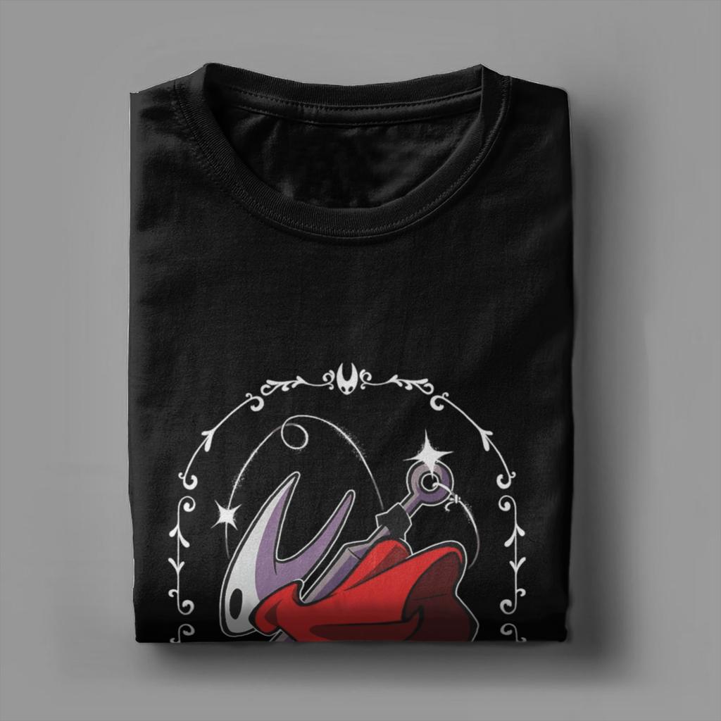 Men's T-Shirts Hollow Knight Silksong Funny 100% Cotton Tee Shirt Short Sleeve  T Shirts Crew Neck Clothing New Arrival