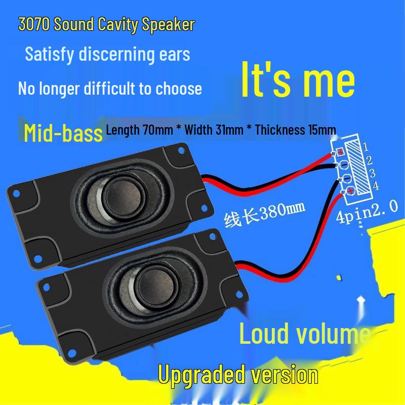 Jinggeyuan 3070 Speaker: 4 Ohm, 5W, 3W Full Range, for Digital TV & Advertising Machines