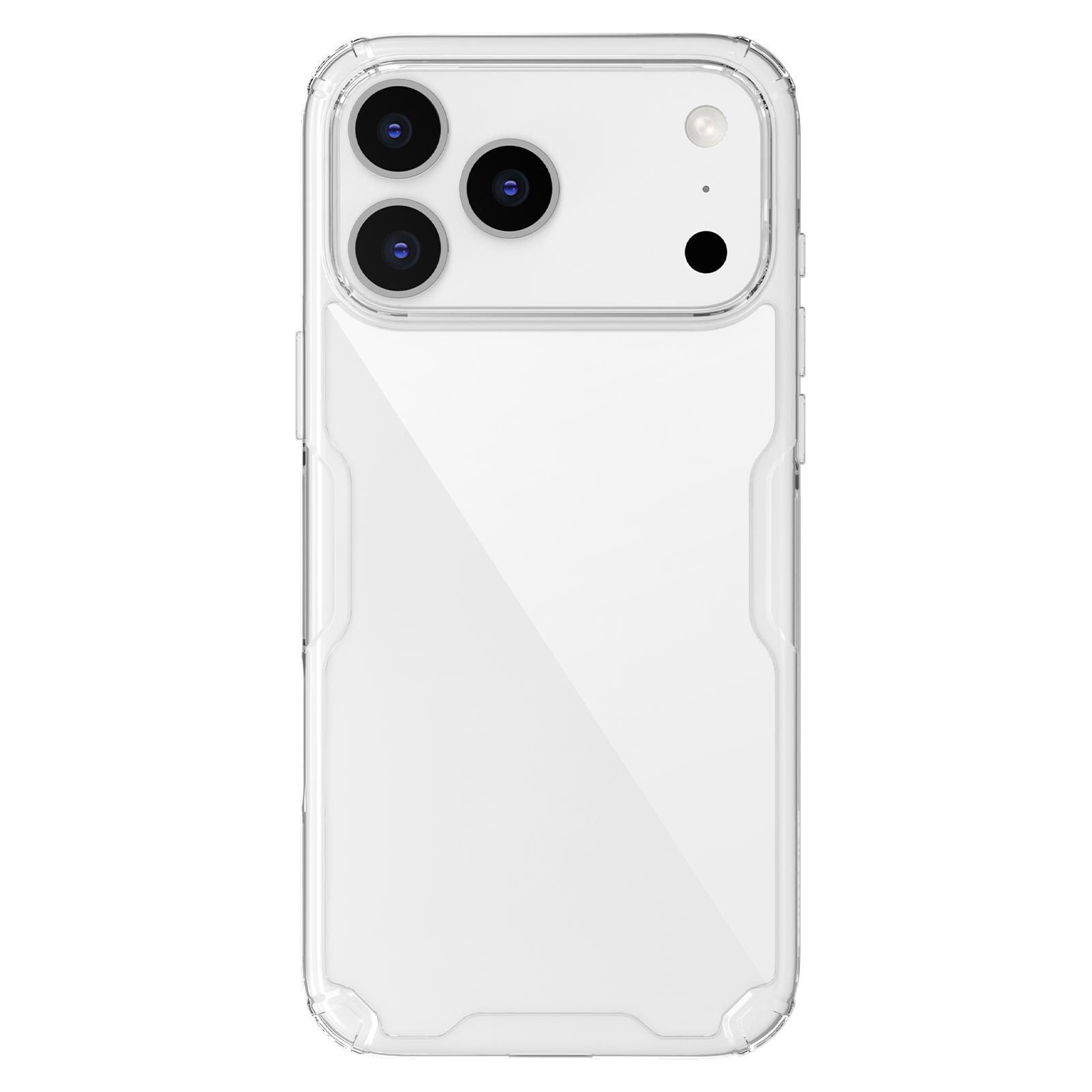 

Nillkin Для iPhone 17 Pro Max Air Case Nature TPU Pro Прозрачный Мягкий Силиконовый Чехол Прозрачный Чехол iPhone 17 Pro белый