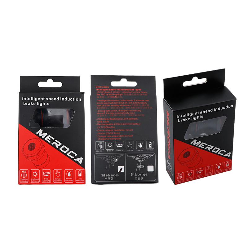 Smart Fahrrad Rücklicht Auto Start/Stop Bremse Sensing IPx6 Wasserdicht USB Ladung Radfahren Schwanz Rücklicht Bike LED