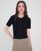 SISTERHOOD Cable Knit Cardigan - Black