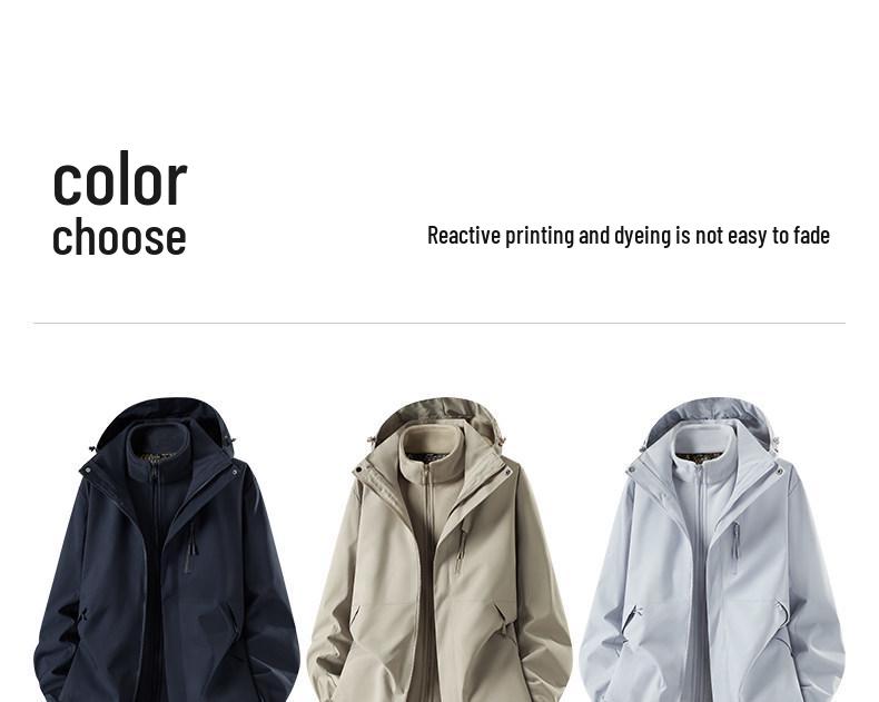 Veste d'alpinisme 3-en-1 BMW avec logo personnalisé - Vêtement d'extérieur Automne/Hiver pour magasin 4S ou vêtements de travail d'équipe