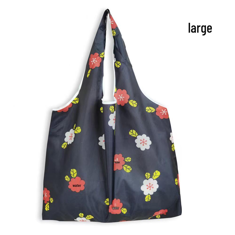 Eco-Friendly Large Capacity Foldable Tote Bag - Creative, Portable, Printed, and In Stock