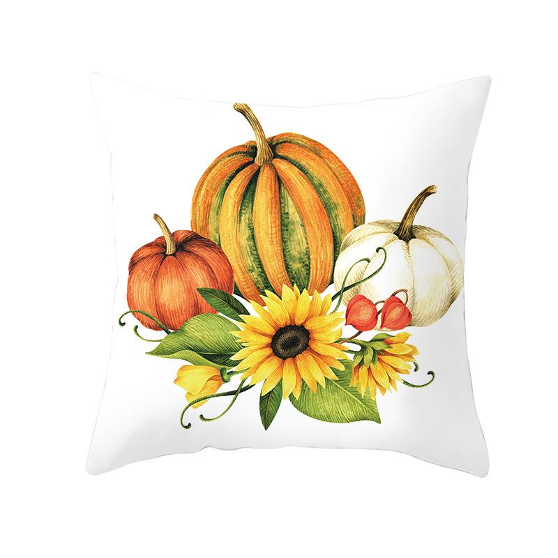 New Thanksgiving Pillow Cover Thanksgiving Harvest Pumpkin Home Cushion Cover