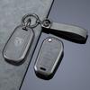 Zinc Alloy Leather Car Flip Remote Key Case Cover Holder Shell Fob for Peugeot 208 308 T9 508 2008 Auto Keychain Accessories