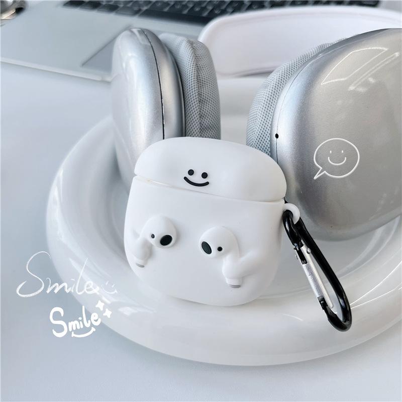 Korea Cute Little Monster Smile Earphone Case for Airpods Pro 2 Soft Bluetooth Headset Cover for Airpods 3 1 2 Silica Gel