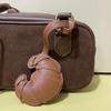 1Pcs Luggage Accessories Creative Croissant Keychain Leather Bread Shape Handbag Messenger Bag Underarm Bag Pendant