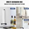 One-Handed Tear Paper Towel Roll Holder with Suction Cup Vertical Tissue Stand Removable Roll Paper Holder Modern for Countertop