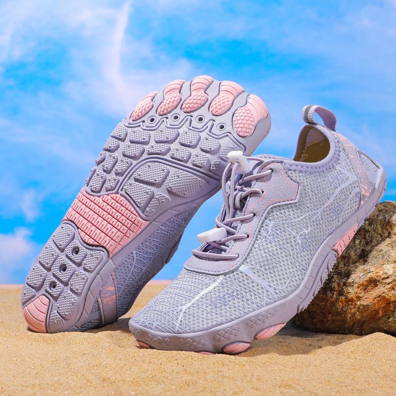 Versatile Unisex Aqua Shoes: Quick-Dry for Canyoning, Beach, Swimming & Indoor Jump Rope Size 37 фиолетовый