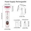 2025 Multifunctional Women's Electric Shaver & Eyebrow Trimmer - Four-in-One Digital Hair Remover