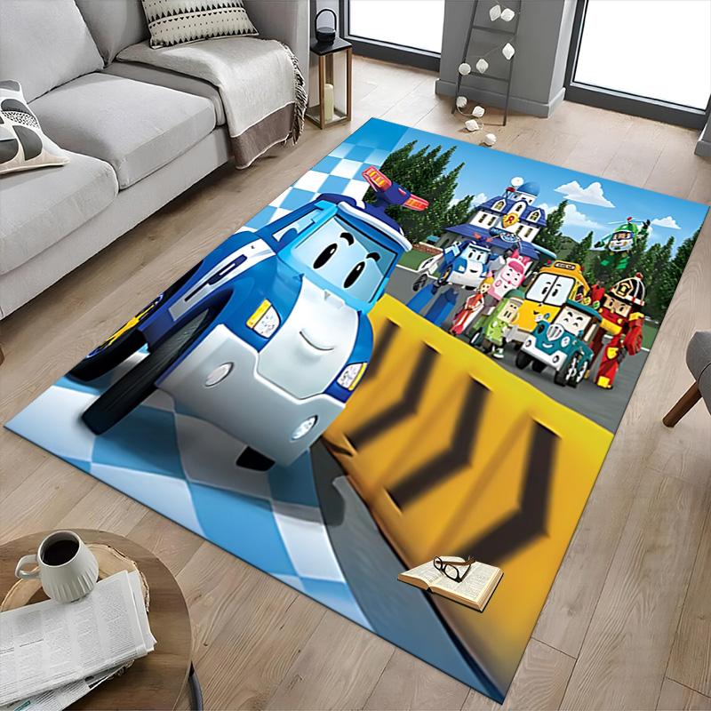 Cars Adventure Carpet For Playroom Bedroom Living Room Sofa Home Decorkids Game Area Rug Nonslip Floor Mat