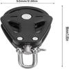Durable Marine Pulley Black Low Friction Pulley Heavy Duty Pulley  Canoe Marine Hardware Swap