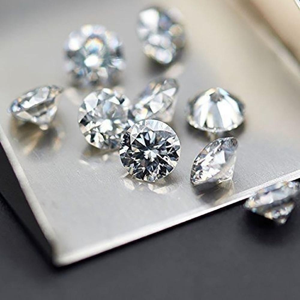 Rund briljantskjæring 5,0 mm til 12,0 mm D Farge Moissanites løs stein diamantring smykker armbånd materiale høy kvalitet