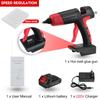 21V 1000W Welding Hot Air Guns Plastic Temperature Adjustable Anti-scald Nozzle for Lithium Battery Cordless Electric Hot Melt Glue Guns