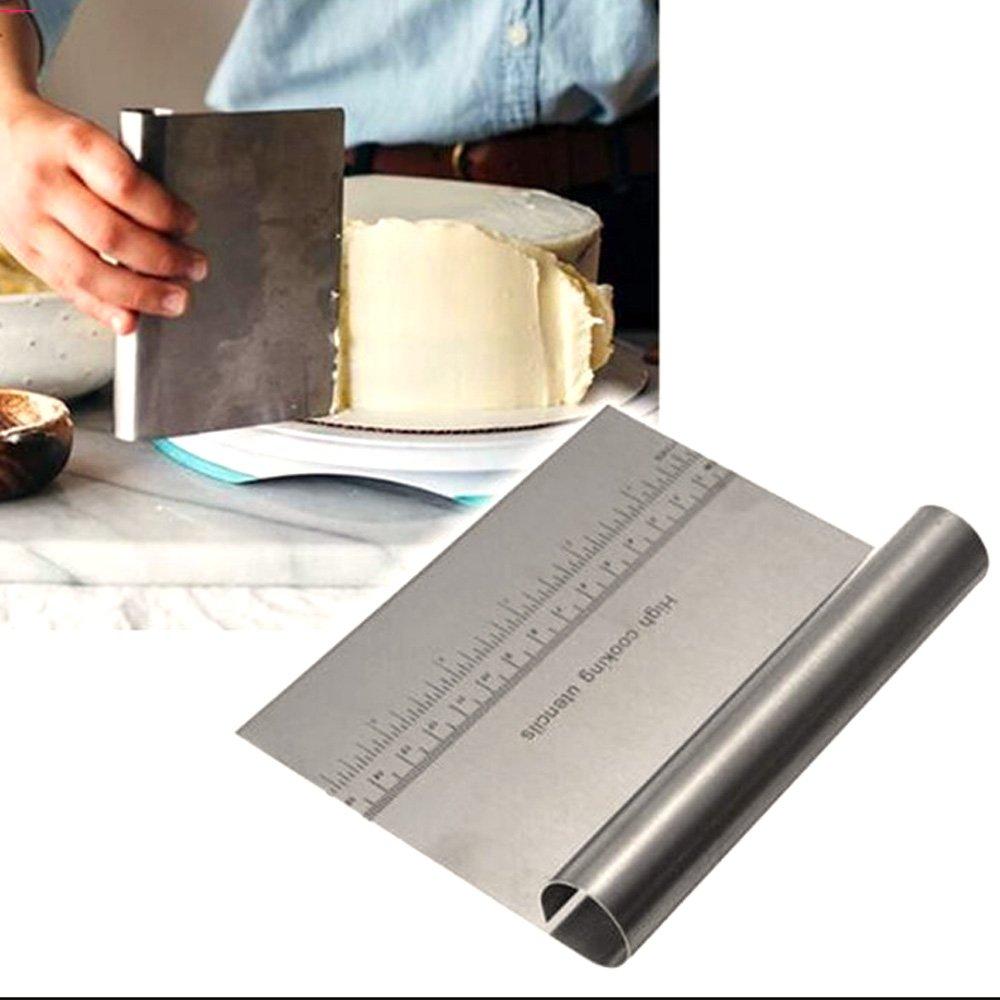 zmart Pizza Dough Scraper Cutter Baking Pastry Spatula Fondant Cake Decoration Tool Kitchen Dough Card Bread Dough Cutter Confectionery Spatula Cake