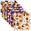 12 Sheets Of Halloween Material Paper Pumpkin Ghost Bat Handbook Collage Backing Paper Halloween Material Paper