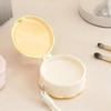 Double-Layer Portable Powder Puff Storage Box, Dry And Wet Powder Puff Breathable Box, Dust-Proof And Ventilated Jewelry Box