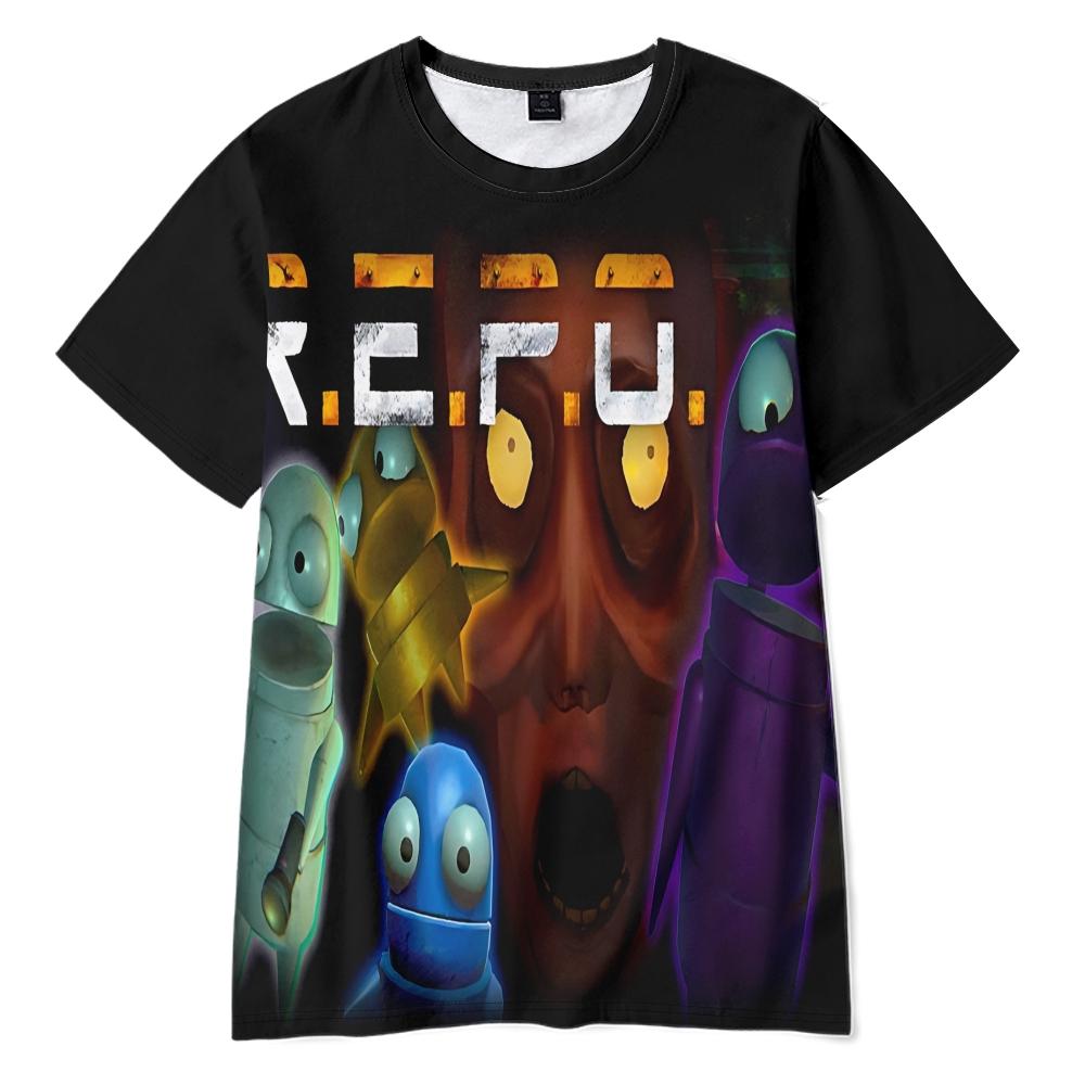 T Shirt for Men Summer Clothing Fitness REPO Printed O Neck T-shirt for Male Oversized Men R.E.P.O T-shirts Tops