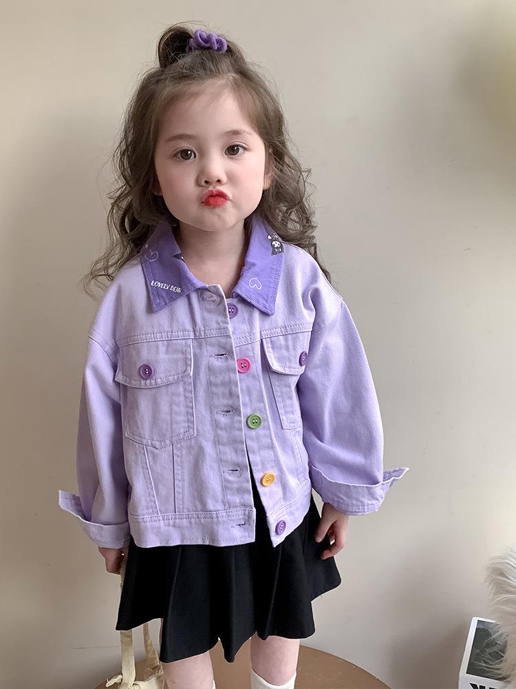 2025 Trendy Girls' Denim Jacket for Spring/Autumn - Baby & Toddler Fashion