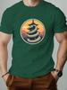 Men's T-Shirt 100% Cotton Cartoon Animal Snake Print Summer Oversized Round Neck Breathable Casual Short Sleeve Fashion T Shirt