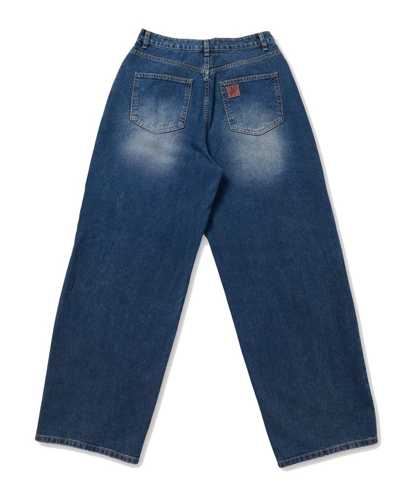 TEN PAST SEVEN Brushed Wide Denim Pants