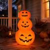 Inflatable Halloween Pumpkin Decoration 1.2 M High ThreePumpkin Decor EyeCatching for
