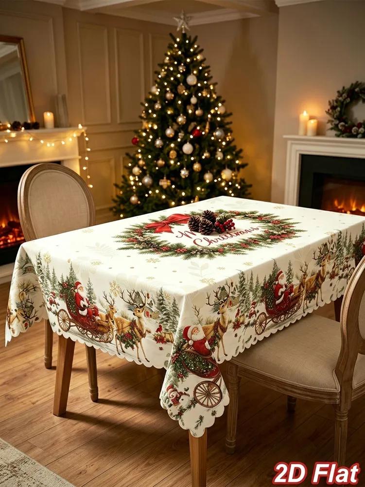 Tablecloth 140x180 cm polyester fiber anti-slip coating multicolored