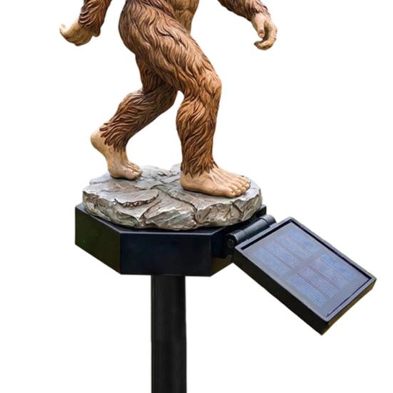 Sasquatch Solar Garden Light, Sasquatch Statue Solar Light with Stake, Outdoor Waterproof Pathway Light for Yard Patio Lawn Porch Decor