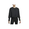 Nike Logo Crew Neck Long Sleeve Jacket Women Jacket Black FB7512-010