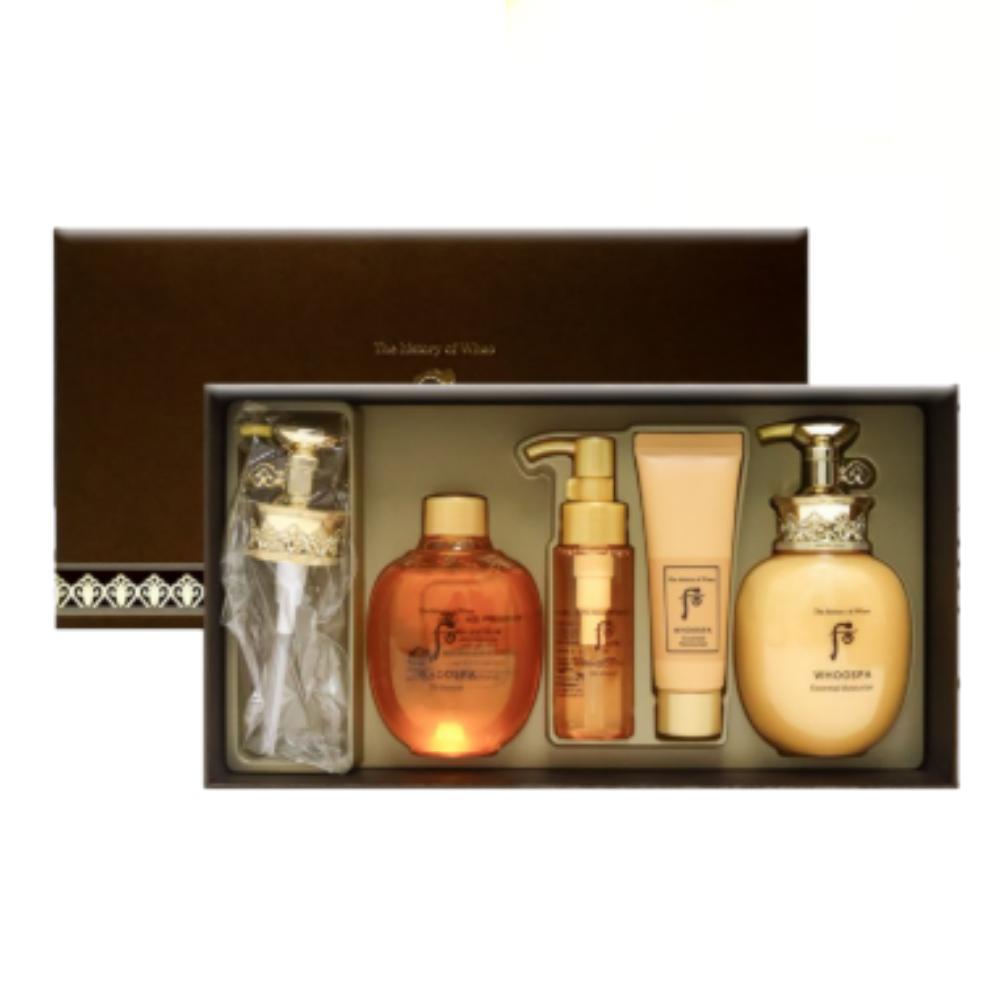 The Whoo Spa Body 2-piece set includes a moisturizer oil shower