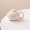 Zhi Nian Hua Peach Pink Ceramic Teapot