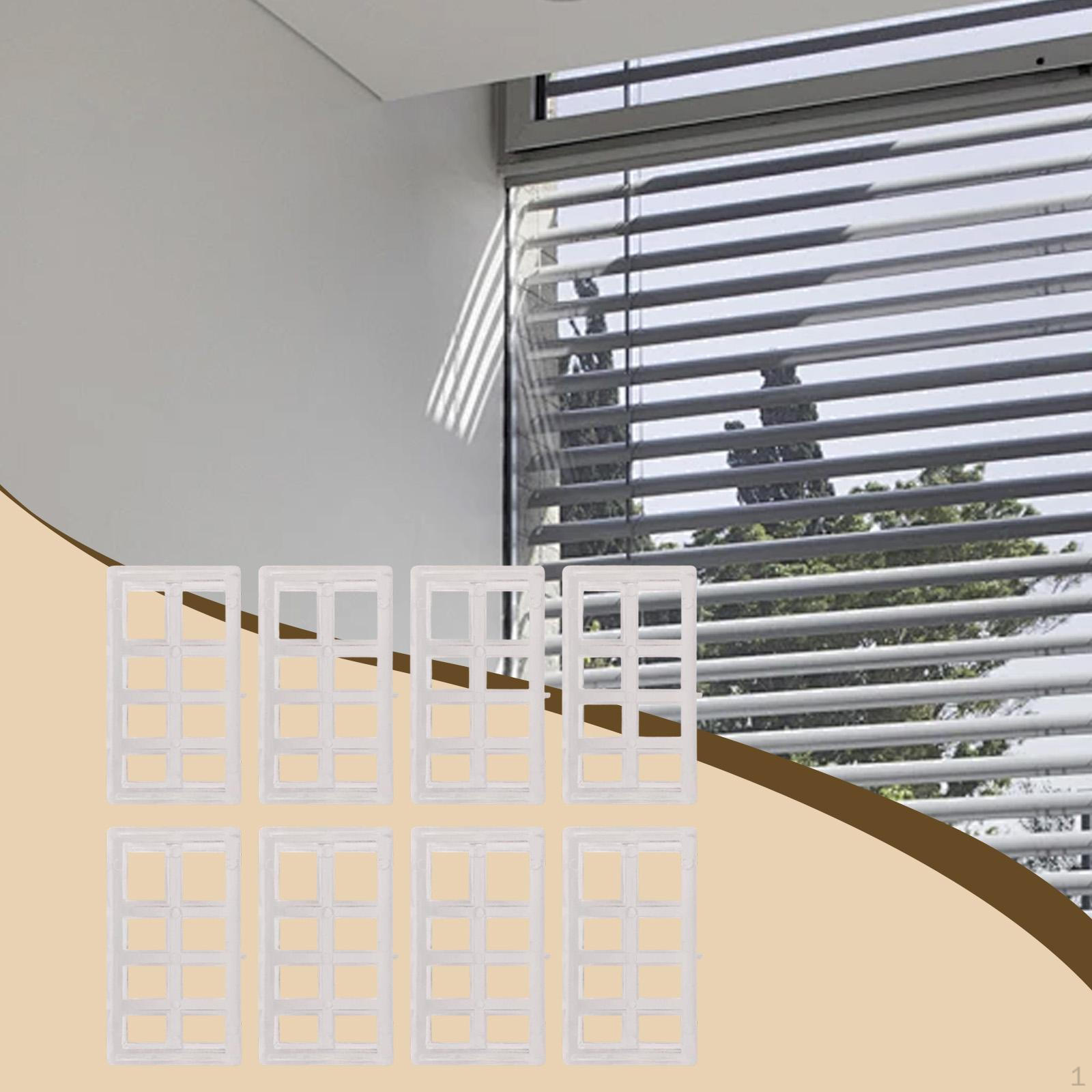 8Pcs Window Shade Brackets Spacer Blocks Sturdy Portable Replacement Parts Drapery Hardware