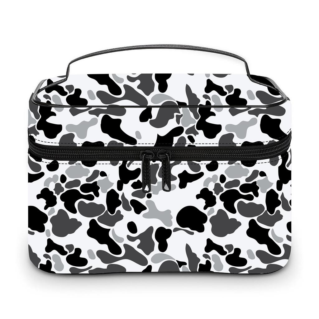 New Lady Custom Jungle Camo Cosmetic Bag Portable Cloud Camo Travel Makeup Case Large Capacity Toiletry Organizer for Women