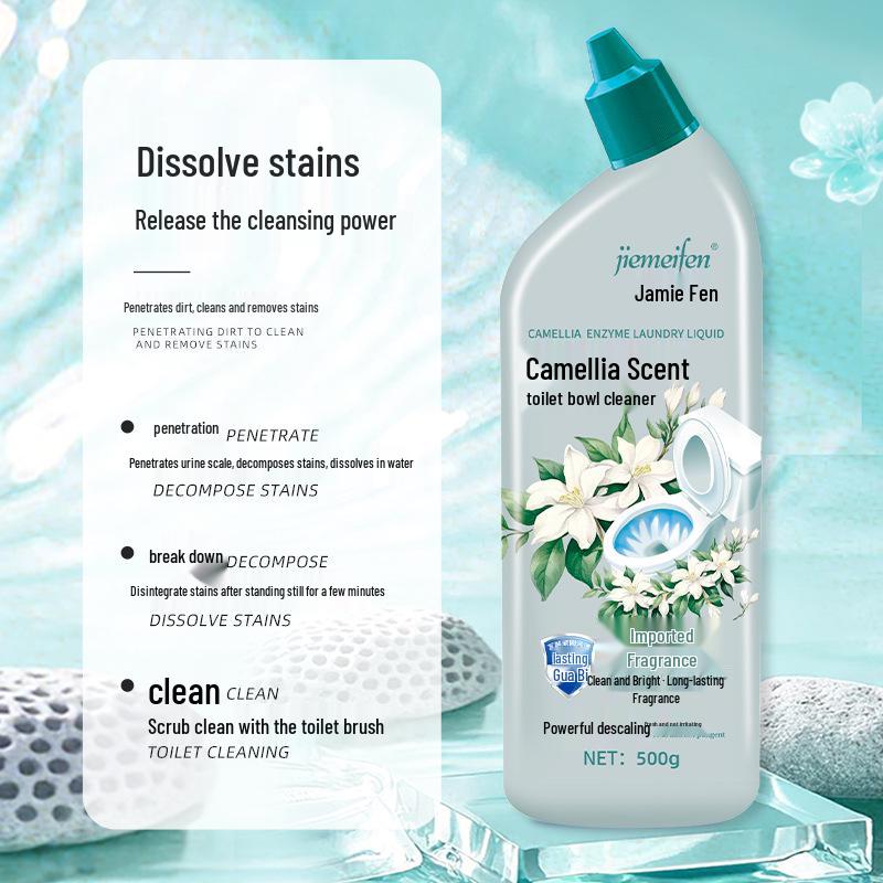 Jiemeifen Camellia Toilet Bowl Cleaner 500g - Stain Remover & Descaler [Buy 1 Get 6]