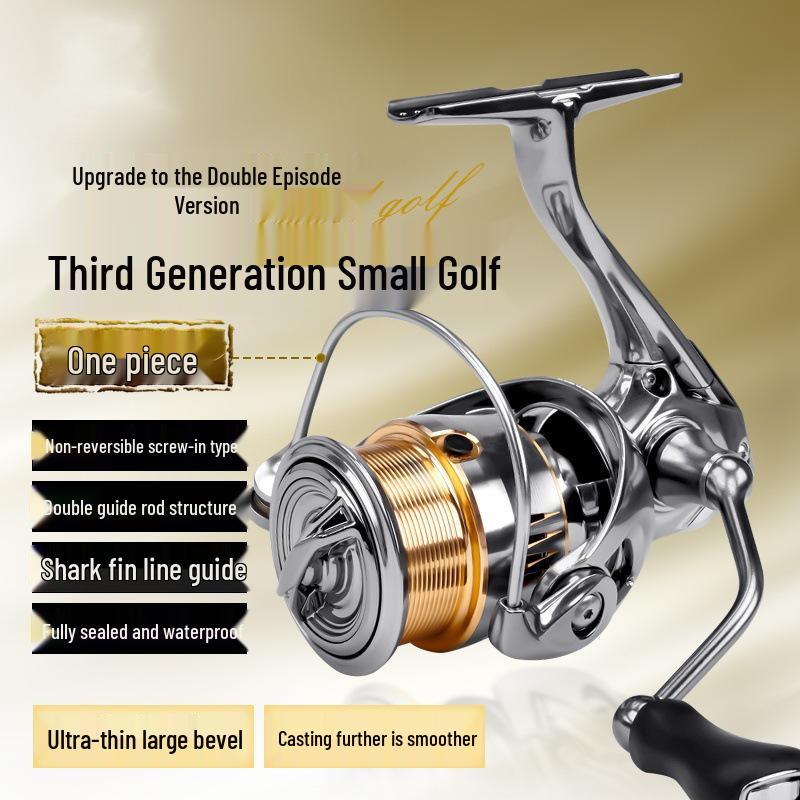 All-Metal Sea Fishing Spinning Reel for Rods and Raft, Lure-Compatible