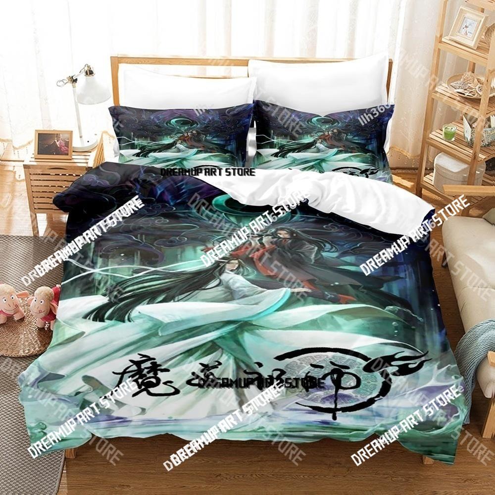 3D Print Mo Dao Zu Shi The Grandmaster of Demonic Cultivation Bedding Set Single Twin Full Queen King Size Bed Set Kids Bedroom