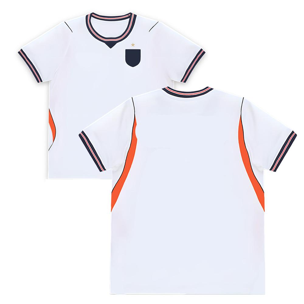 England 2026 Soccer Jersey Number 34 Mesh Jersey Summer High Street Fashion Women Men Sportswear O-neck Breathable Comfort Tee S