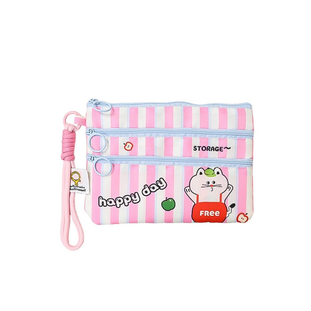 

Multiple Card Slots Portable Passport Bag 3 Layer Travel Storage Passport Clip Bus Tickets Style C